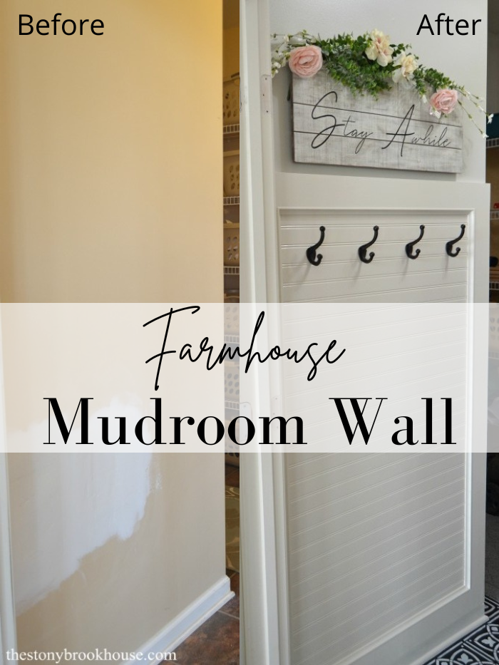 hallway update—installing beadboard and a small art ledge — FOR THE HOME