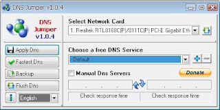 Dns Move quickly using DNS Jumper