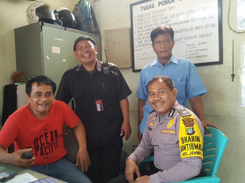 Bimas Aiptu Suparno Sambang Pt Kahatex Jembatan Besi Polsek Tambora