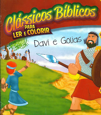 Davi e Golias - Atividade para ler e colorir