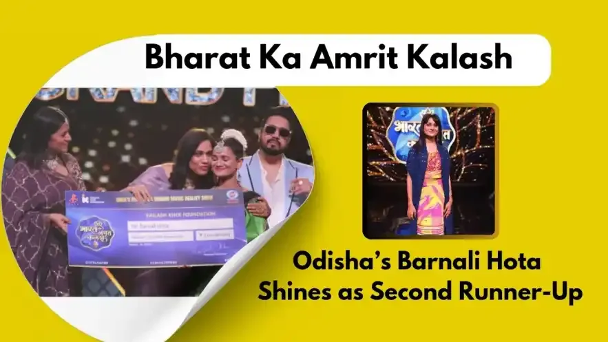 Odisha’s Barnali Hota Shines as Second Runner-Up in India’s First Folk Music Reality Show, Bharat Ka Amrit Kalash