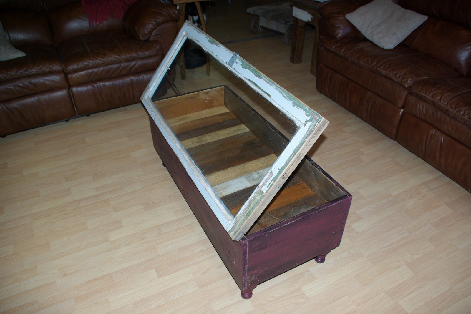 Reclaimed Rustics: Vintage Window Coffee Table