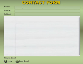 CONTACT FORM AS3