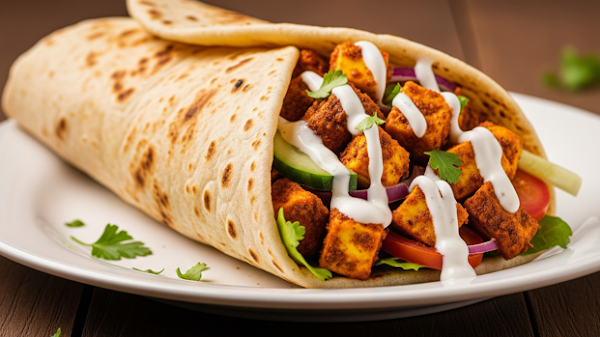 Paneer Shawarma Roll: A Fusion Feast 