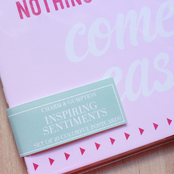 new in the shop: inspiring sentiments by charm & gumption (via Holly Would)