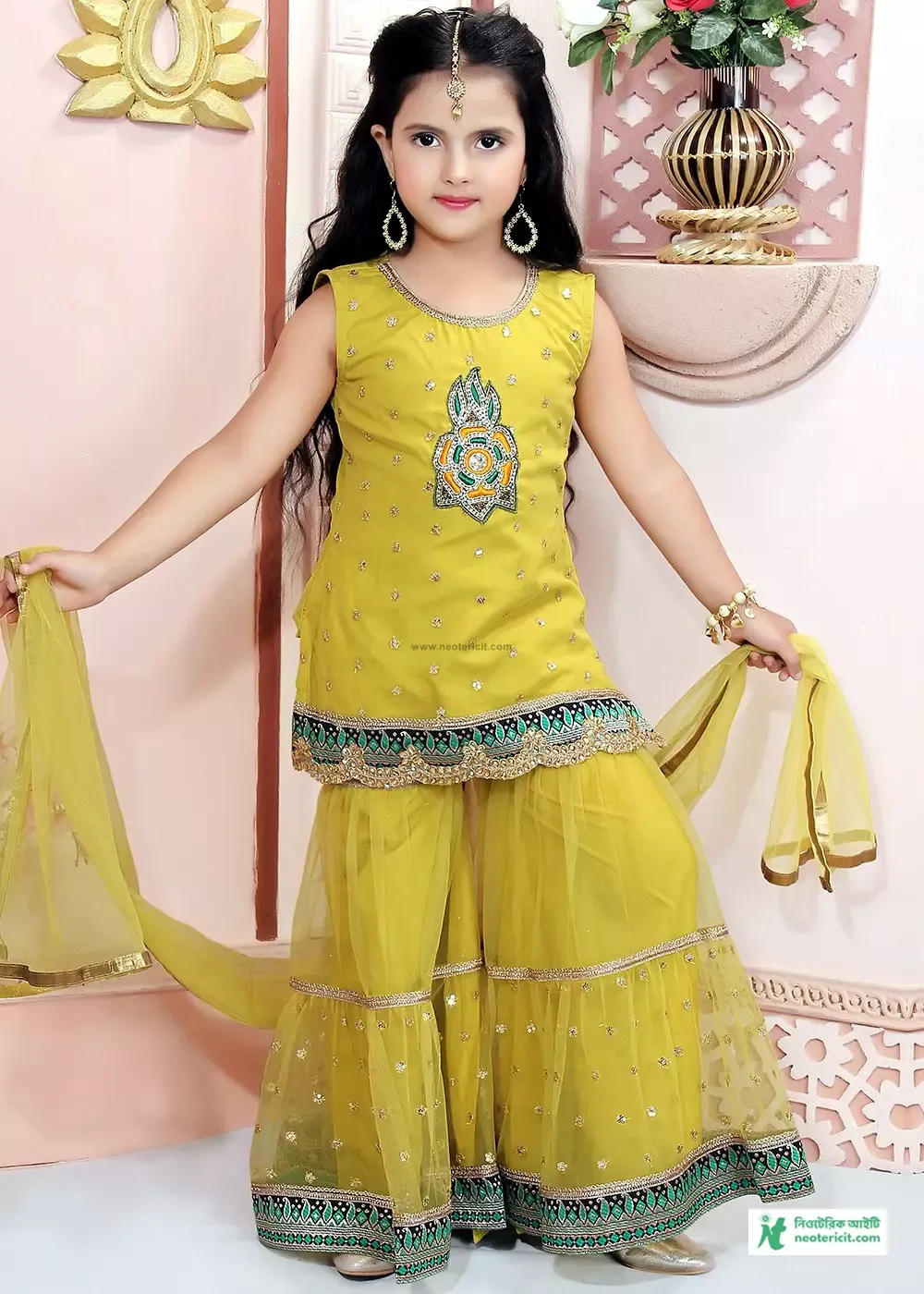 Sharara Dress Baby - Sharara Dress For Kids - Sharara Dress For Kids - Sharara Dress Collection - Sharara Dress Design - Sharara Dress Pick - sharara dress - NeotericIT.com - Image no 30