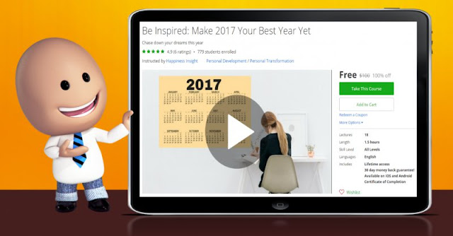 [100% Off] Be Inspired: Make 2017 Your Best Year Yet| Worth 100$