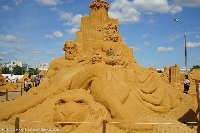 Amazing: Great Roman Empire Sand Sculpture Exhibition in Russia