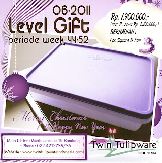 Level Gift Tulipware | Nopember - Desember 2011