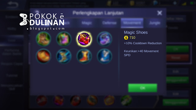 Ruby memiliki Lifesteal kenceng item magic shoes