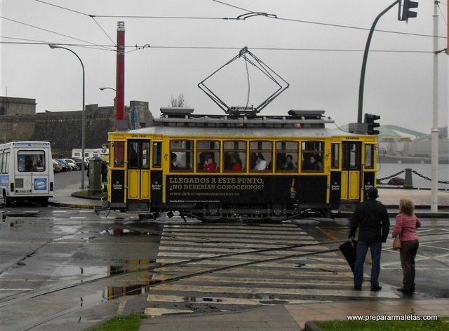 tranvía en A Coruña Galicia