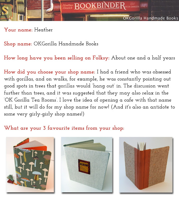 OKGorilla Handmade Books Folksy Shop