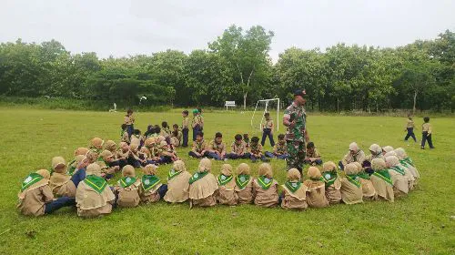 Pelajar di Ponpes Darul Ma’arif Dibekali Wasbang