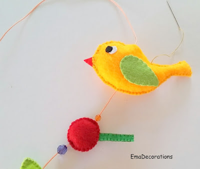 felt nursery mobile