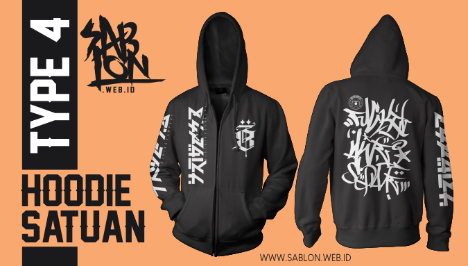 10+ Inspirasi Baru Desain Sablon Hoodie