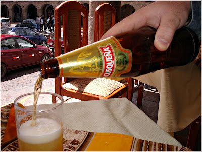 Cerveja bebida em Cusco