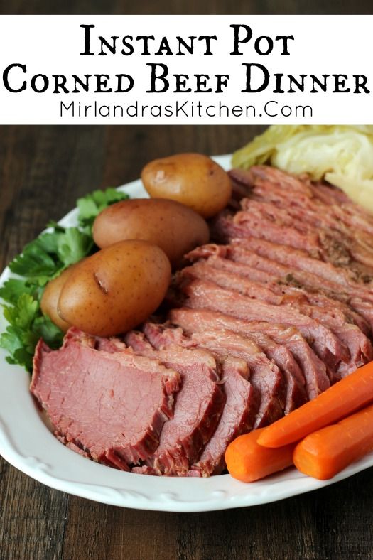 Corned Beef Dinner is my favorite thing to make in the Instant Pot. It is super tender and flavorful - the best corned beef ever! Start to finish it takes just two hours and comes out perfectly every time. My recipe has some secret spices for that perfect corned beef flavor and I walk you through each step of using the Instant Pot so dinner will be easy