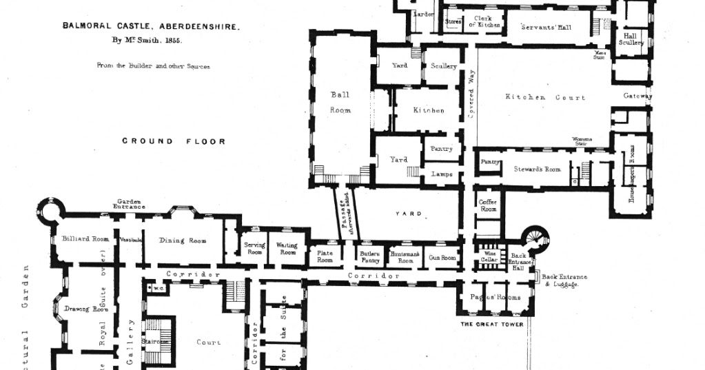 Houses of State Balmoral  Castle Floor Plans  the 