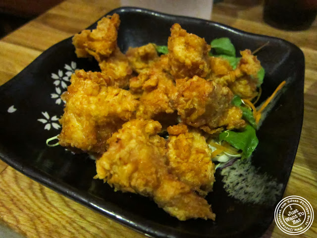 image of Fried chicken ramen at Umami Shoppu in the West Village, NYC, New York