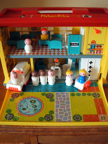 vintage Fisher Price toy hospital 1970s 1980s