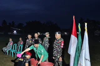 Ketua PC GP Ansor Kabupaten Lampung Timur, H.M. Muslih, meresmikan keanggotaan Banser setelah mereka menjalani Pendidikan dan Latihan Dasar Banser selama 4 hari di Desa Purwosari, Kecamatan Marga Sekampung, pada Senin, 27 November 2023.