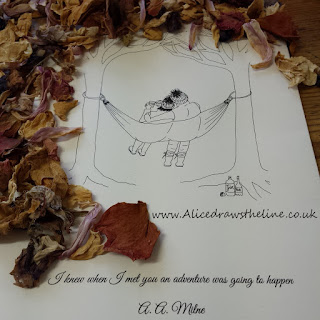 www.AliceDrawsTheLine.co.uk :: Wedding sketch