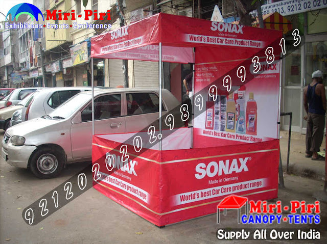 Manufacturers & Suppliers of Portable Kiosks, Portable Stalls, Portable Canopies, Portable Tents, Portable Canopy in Delhi, India.