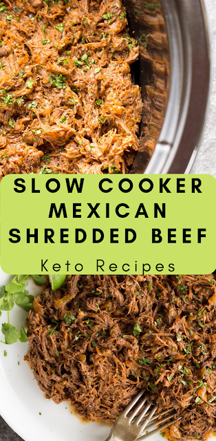 SLOW COOKER MEXICAN SHREDDED BEEF (KETO RECIPES)