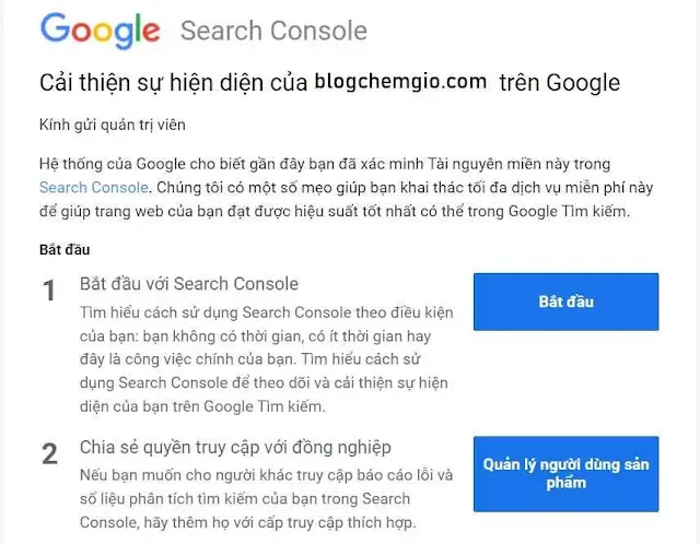 xác minh quyền sở hữu trang web đăng ký adsense