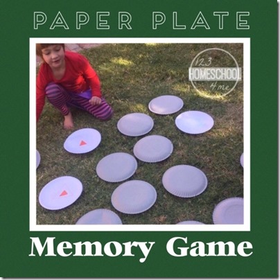 Paper Plate Memorry Game for Toddler Preschool Kindergarten