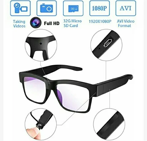 Senluo Spy Cam HD702 Eyeglasses: 1080P HD Video Camera Glasses for Undercover Spying and Espionage Operations - Smseller