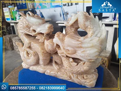 Patung Naga Batu Onyx