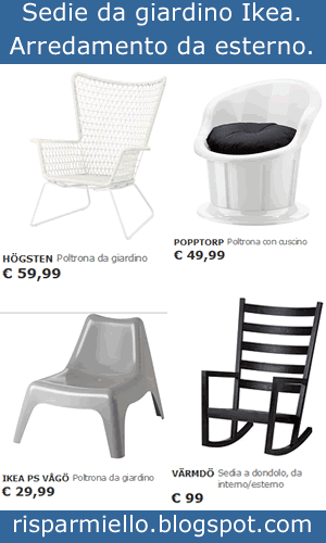 sedie da giardino ikea