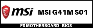 MSI G41M S01