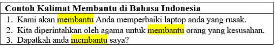 23 Contoh Kalimat Membantu di Bahasa Indonesia dan Pengertiannya