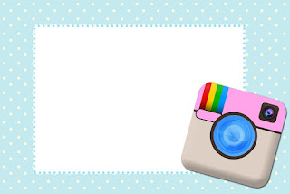 Instagram Party Free Printable Invitations, Labels or Cards.