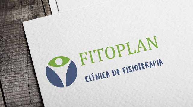 logotipo consultório de fisioterapeuta branco