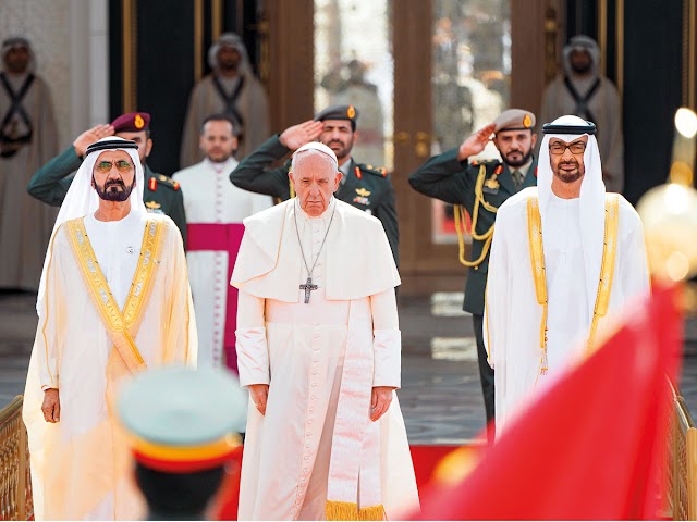 Pope Francis Arrives At Lavish UAE Palace In Humble Kia Soul