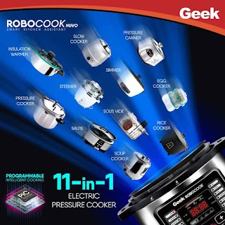 11 in 1 Geek Robocook automatic 6l electric pressure cooker