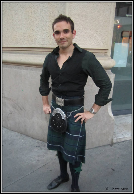 Style de la semaine Ecossais Kilt tartan Aberdeen