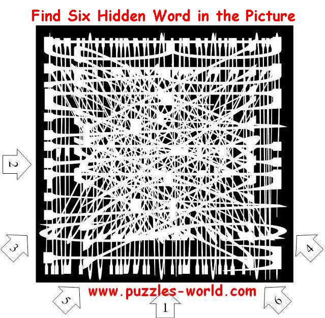 Find Six Hidden Words in the picture