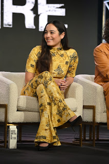 Chase Sui Wonders from “City on Fire” speaks at the Apple TV+ 2023 Winter TCA Tour at The Langham Huntington Pasadena.