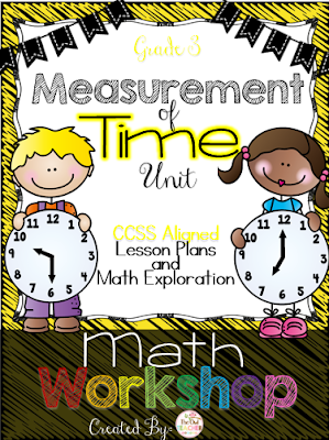 Math workshop for telling time third grade