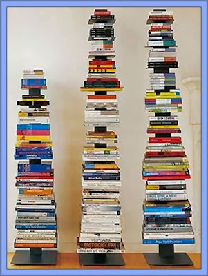 Books Stacked By Size - Arty Style