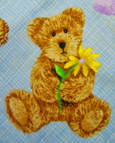 Operation Christmas Child Teddy Bear Shoe box fabric