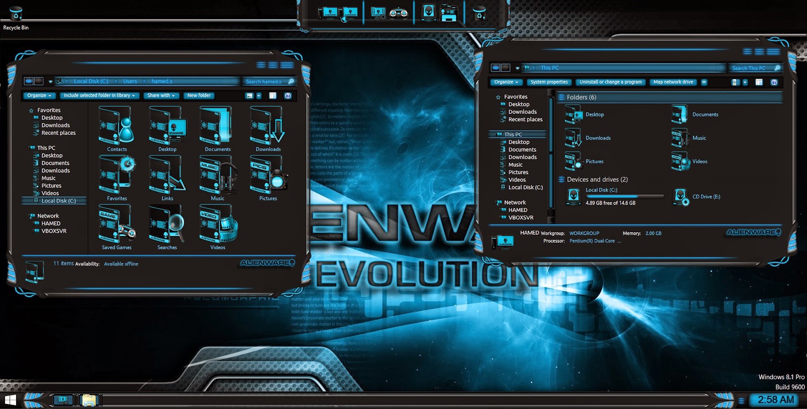 Alienware Evolution SkinPack For Windows 7/ 8/8.1 ...