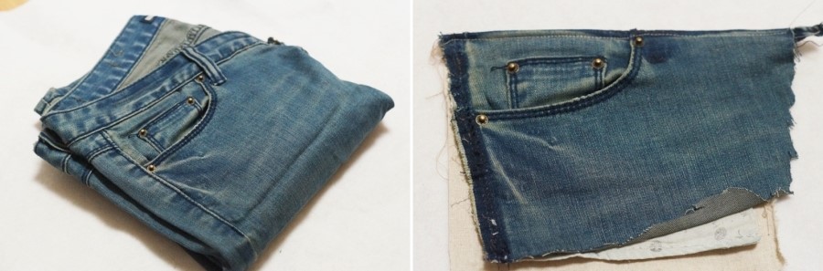 Tutorial: Recycled jeans messenger bag with Zipper. Idea to sew!