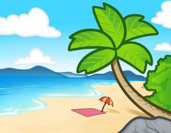 Super Simpel Menggambar Pantai untuk anak Super Simpel Menggambar Pantai untuk anak