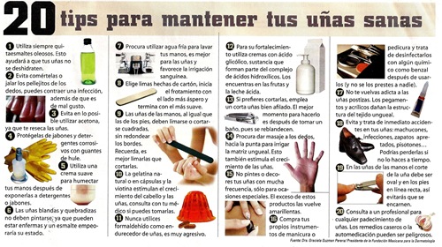 20 tips para mantener sanas tus uñas