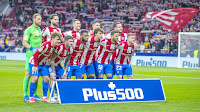 CLUB ATLÉTICO DE MADRID. Temporada 2021-22. Oblak, Felipe, Mario Hermoso, Luis Suárez, Koke. Griezmann, Rodrigo de Paul, Lemar, Joao Félix, Lodi y Trippier. CLUB ATLÉTICO DE MADRID 2 REAL SOCIEDAD DE FÚTBOL DE SAN SEBASTIÁN 2. 24/10/2021. Campeonato de Liga de 1ª División, jornada 10. Madrid, estadio Wanda-Metropolitano.